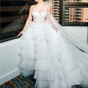 COUTURE PRINCESS BALL GOWN WEDDING DRESS